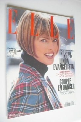 <!--1993-09-27-->French Elle magazine - 27 September 1993 - Linda Evangelis