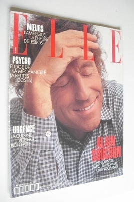 French Elle magazine - 4 October 1993 - Alain Souchon cover
