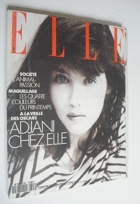 French Elle magazine - 26 March 1990 - Isabelle Adjani cover