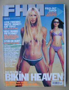 <!--2001-11-->FHM magazine - Caprice cover (November 2001)