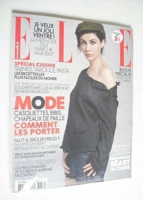 French Elle magazine - 23 April 2010 - Emmanuelle Beart cover
