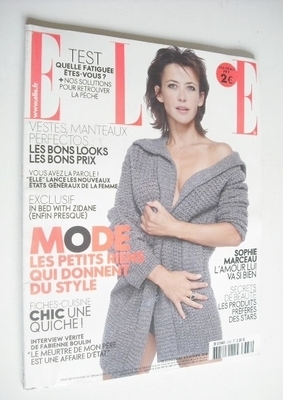 French Elle magazine - 6 November 2009 - Sophie Marceau cover
