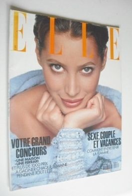 <!--1993-06-28-->French Elle magazine - 28 June 1993 - Christy Turlington c