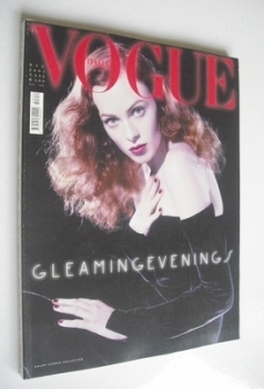 Vogue Italia magazine - December 2004 - Karen Elson cover