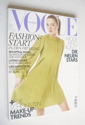 German Vogue magazine - February 2006 - Mariacarla Boscono cover