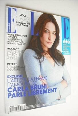 French Elle magazine - 12 July 2008 - Carla Bruni cover