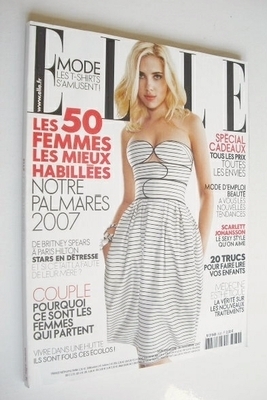 French Elle magazine - 26 November 2007 - Scarlett Johansson cover