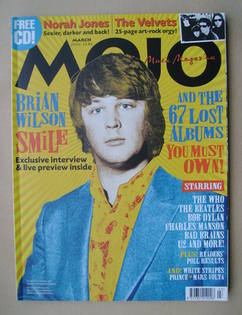 MOJO magazine - Brian Wilson cover (March 2004 - Issue 124)