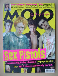 MOJO magazine - The Sex Pistols cover (March 2000 - Issue 76)