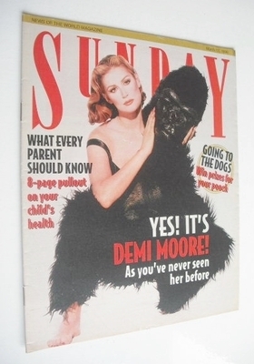 Sunday magazine - 17 March 1996 - Demi Moore cover