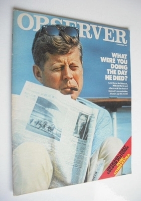 The Observer magazine - JFK cover (13 November 1983)