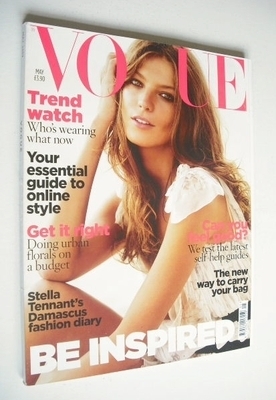 British Vogue magazine - May 2009 - Daria Werbowy cover