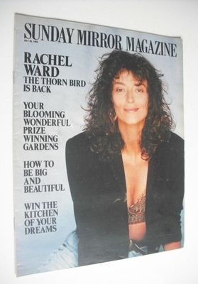<!--1989-07-30-->Sunday Mirror magazine - Rachel Ward cover (30 July 1989)