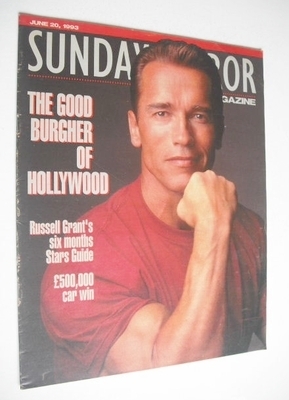 <!--1993-06-20-->Sunday Mirror magazine - Arnold Schwarzenegger cover (20 J