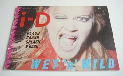 i-D magazine - Wet 'n' Wild cover (March 1983 - No 13)