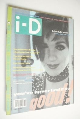 i-D magazine - Liza Minnelli cover (October 1989 - No 74)