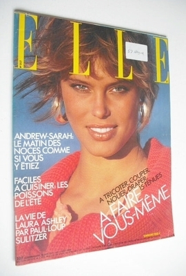 <!--1986-08-04-->French Elle magazine - 4 August 1986 - Renee Simonsen cove