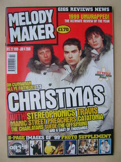 <!--1999-121-22-->Melody Maker magazine - Stereophonics cover (22 December 