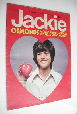Jackie magazine - 17 February 1973 (Issue 476 - Donny Osmond cover)