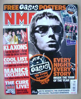 NME magazine - Liam Gallagher cover (8 November 2008)
