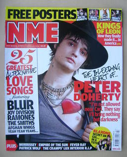 NME magazine - Peter Doherty cover (14 February 2009)