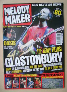 <!--2000-06-28-->Melody Maker magazine - Fran Healy cover (28 June-4 July 2