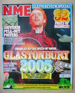 NME magazine - Chris Martin cover (2 July 2005)