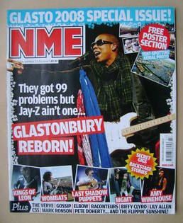NME magazine - Jay-Z cover (5 July 2008)