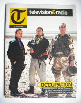 Television&Radio magazine - Stephen Graham, Warren Brown and James Nesbitt cover (13 June 2009)