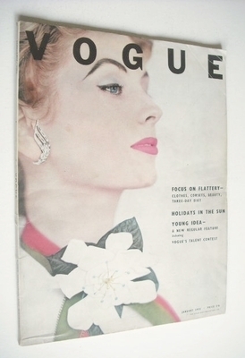 British Vogue magazine - January 1953 (Vintage Issue)