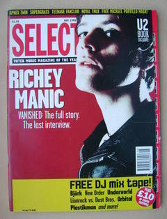 SELECT magazine - Richey Manic cover (May 1995)