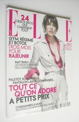 French Elle magazine - 2 April 2007 - Milla Jovovich cover