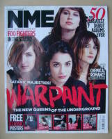 <!--2010-11-06-->NME magazine - Warpaint cover (6 November 2010)