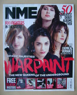 NME magazine - Warpaint cover (6 November 2010)