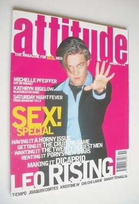 Attitude magazine - Leonardo DiCaprio cover (January 1996 - Issue 21)