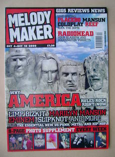 <!--2000-10-04-->Melody Maker magazine - Wmy American Rules Rock Right Now 