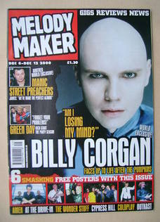 <!--2000-12-06-->Melody Maker magazine - Billy Corgan cover (6-12 December 