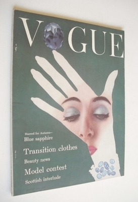 British Vogue magazine - August 1954 (Vintage Issue)