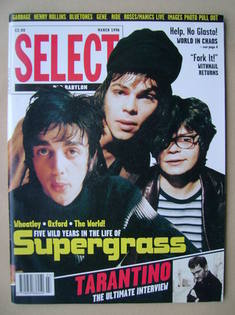 SELECT magazine - Supergrass cover (March 1996)