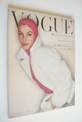 British Vogue magazine - November 1954 (Vintage Issue)