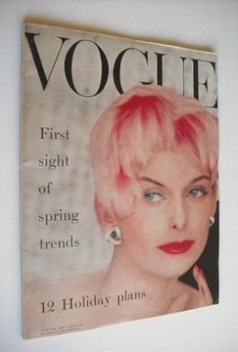 British Vogue magazine - January 1956 (Vintage Issue)