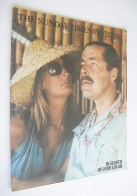 The Sunday Times magazine - Lord Lucan and Annabel Birley cover (8 June 1975)
