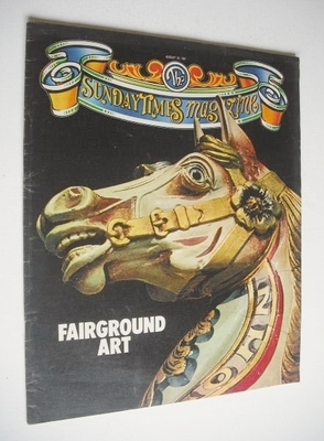 The Sunday Times magazine - Fairground Art cover (30 August 1981)