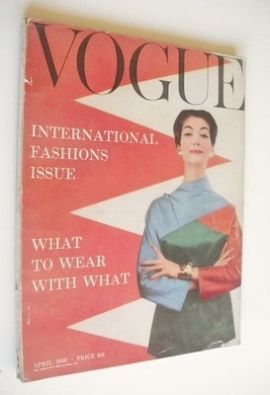 British Vogue magazine - April 1956 (Vintage Issue)