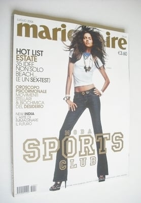 Italian Marie Claire magazine - July 2006 - Lonneke Engel cover
