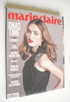 Italian Marie Claire magazine - December 2007 - Sophie Vlaming cover
