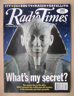 Radio Times magazine - King Khafra cover (5-11 February 1994)