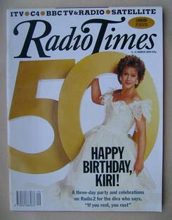 Radio Times magazine - Dame Kiri Te Kanawa cover (5-11 March 1994)