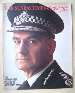 The Sunday Times magazine - Sir Robert Mark cover (3 November 1974)