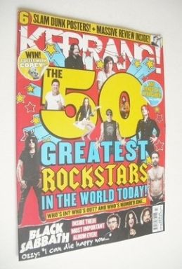 Kerrang magazine - The 50 Greatest Rock Stars In The World Today cover (8 June 2013 - Issue 1469)